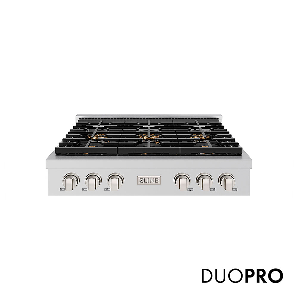 ZLINE Paramount 36-inch rangetop in stainless steel PSRT36