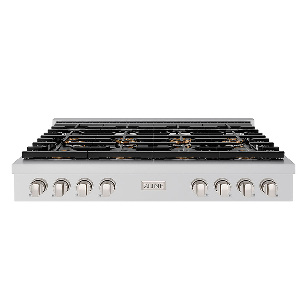 ZLINE Paramount 48-inch rangetop in stainless steel PSRT48, front view