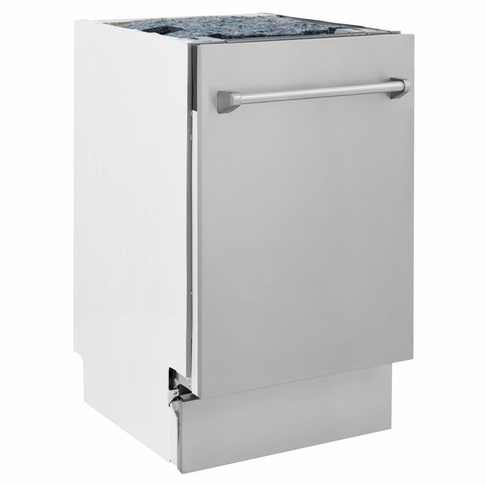 ZLINE Tallac 18-inch dishwasher in stainless steel DWV-304-18, side view