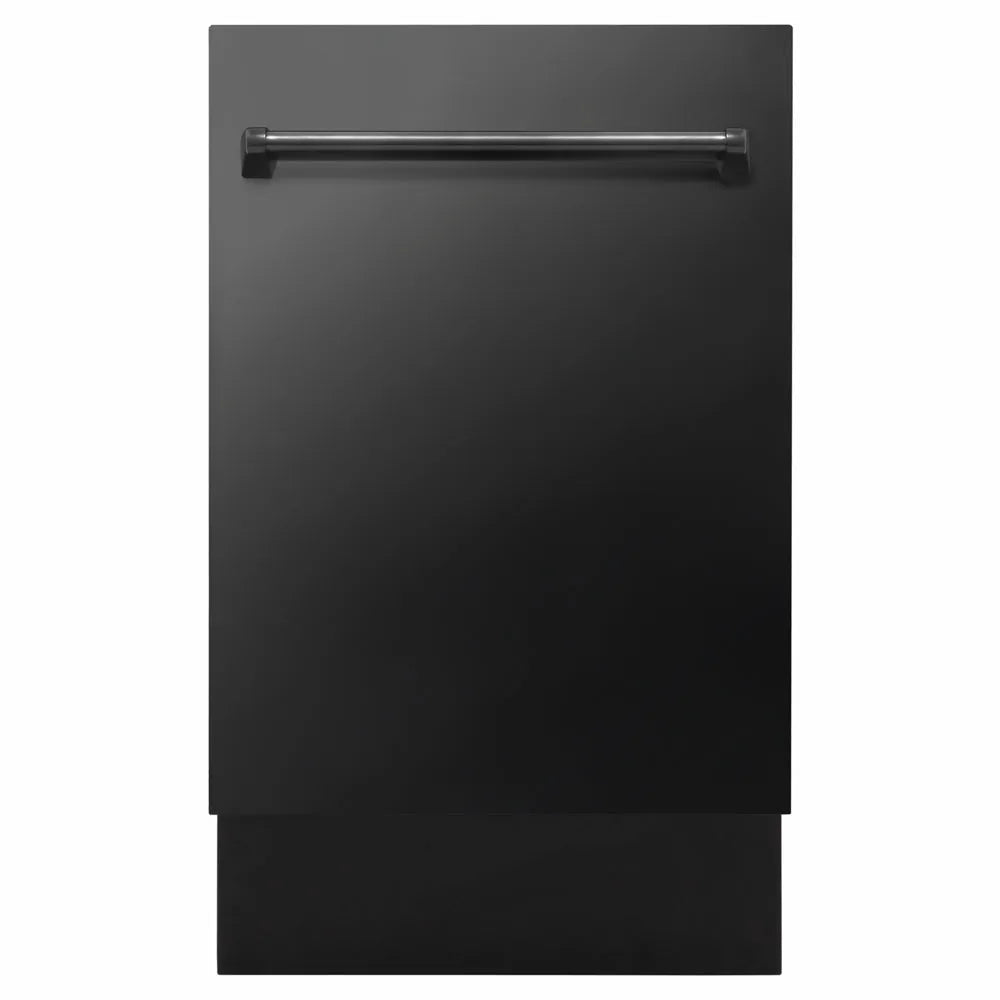 ZLINE Tallac 18-inch dishwasher in black stainless steel DWV-BS-18