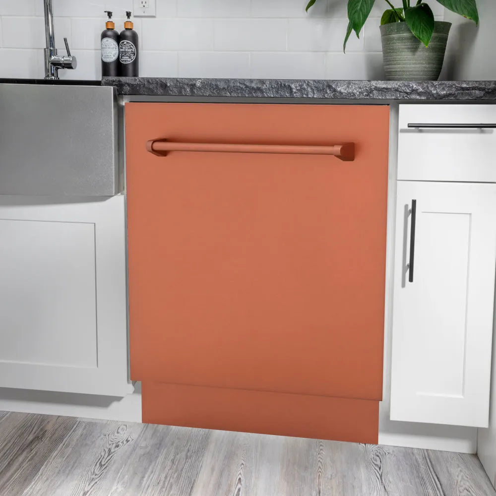 ZLINE Tallac 24-inch dishwasher in copper DWV-C-24, detail