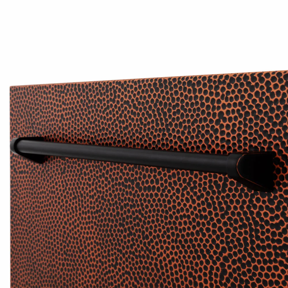 ZLINE Tallac 24-inch dishwasher in hand-hammered copper DWV-HH-24, detail