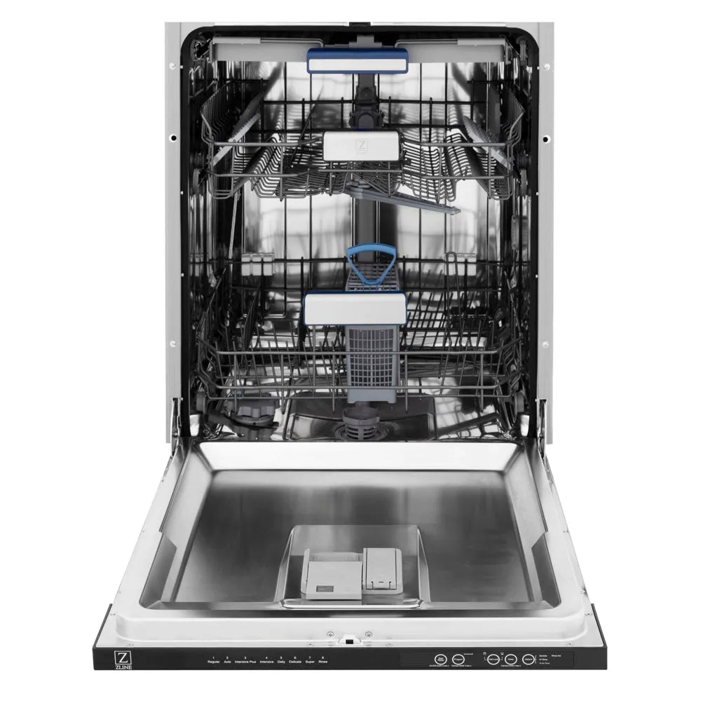 ZLINE Autograph Edition Tallac 24-inch dishwasher, panel ready and champagne bronze accents DWVZ-24-CB, front view