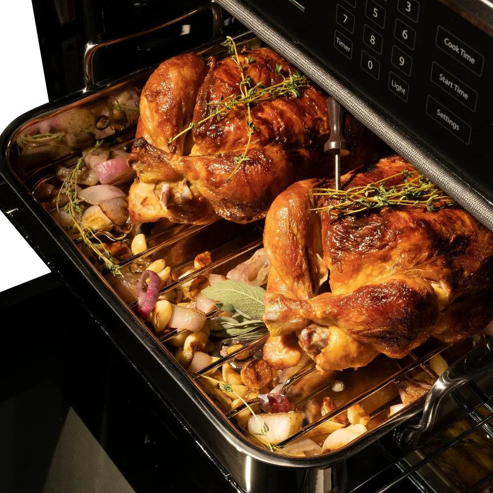 ZLINE Professional 30-inch wall oven in stainless steel with white matte door WAD-WM-30, detail