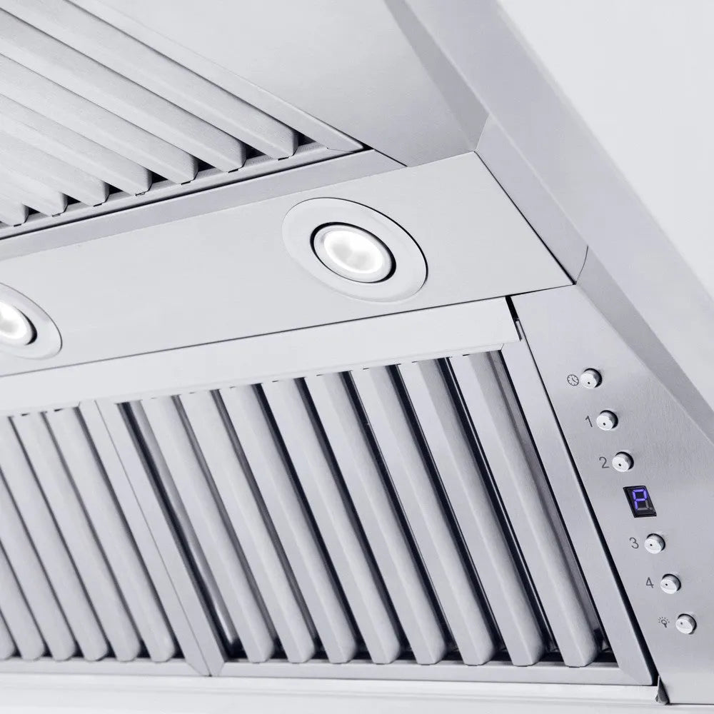 ZLINE Professional 30-inch range hood in stainless steel 587CRN-30, detail