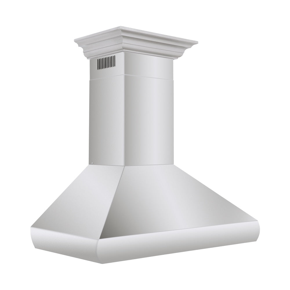 ZLINE Professional 36-inch range hood in stainless steel 587CRN-36, side view
