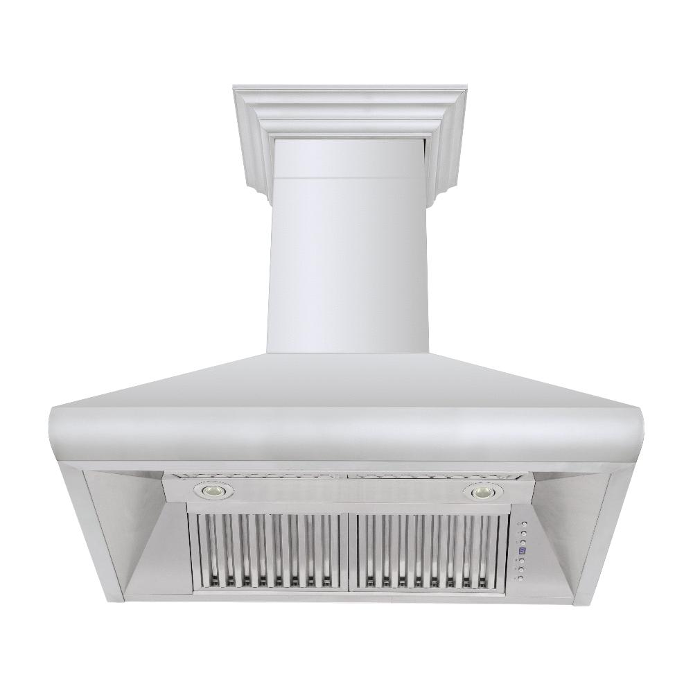 ZLINE Professional 30-inch range hood in stainless steel 587CRN-30, view 4