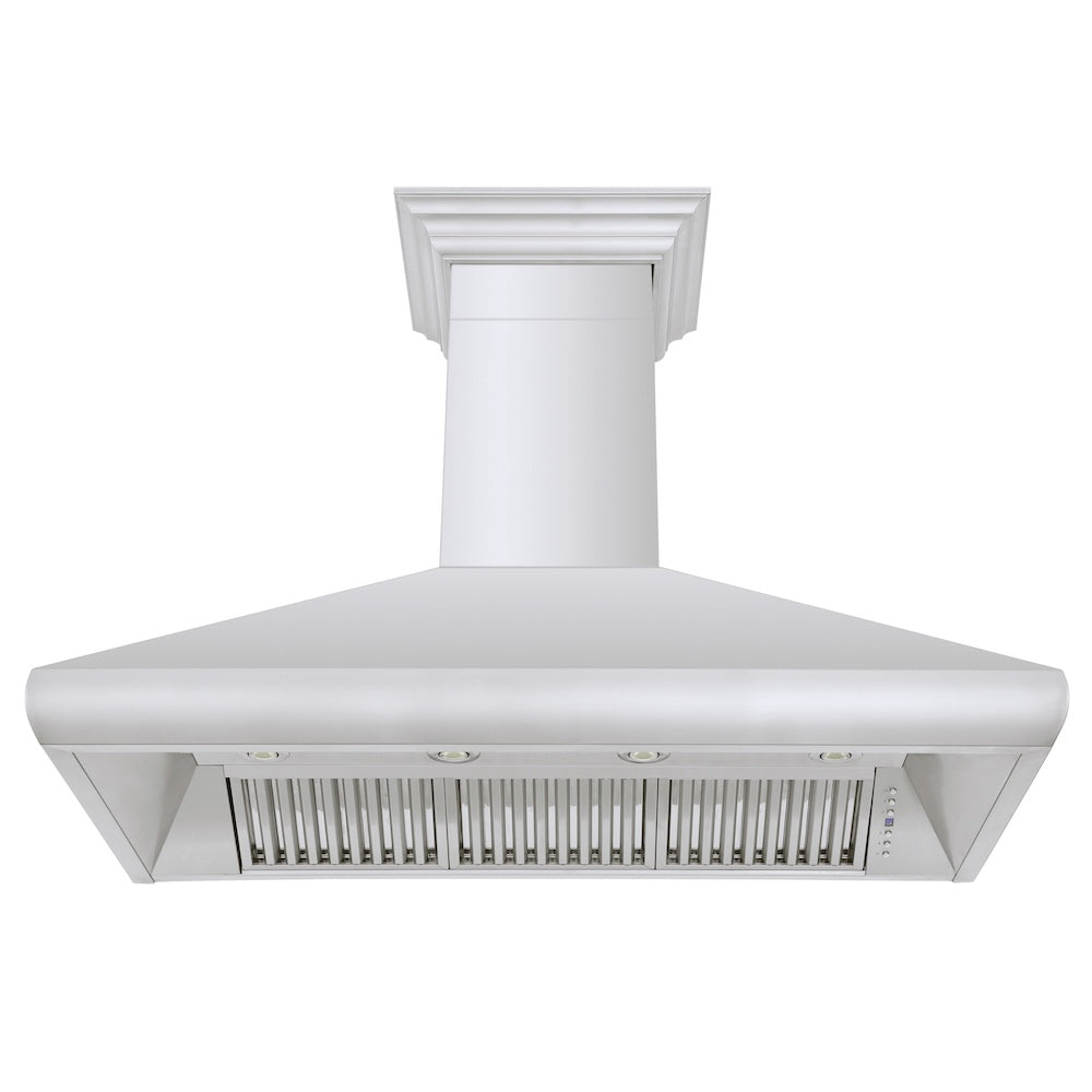 ZLINE Professional 48-inch range hood in stainless steel 587CRN-48, front view