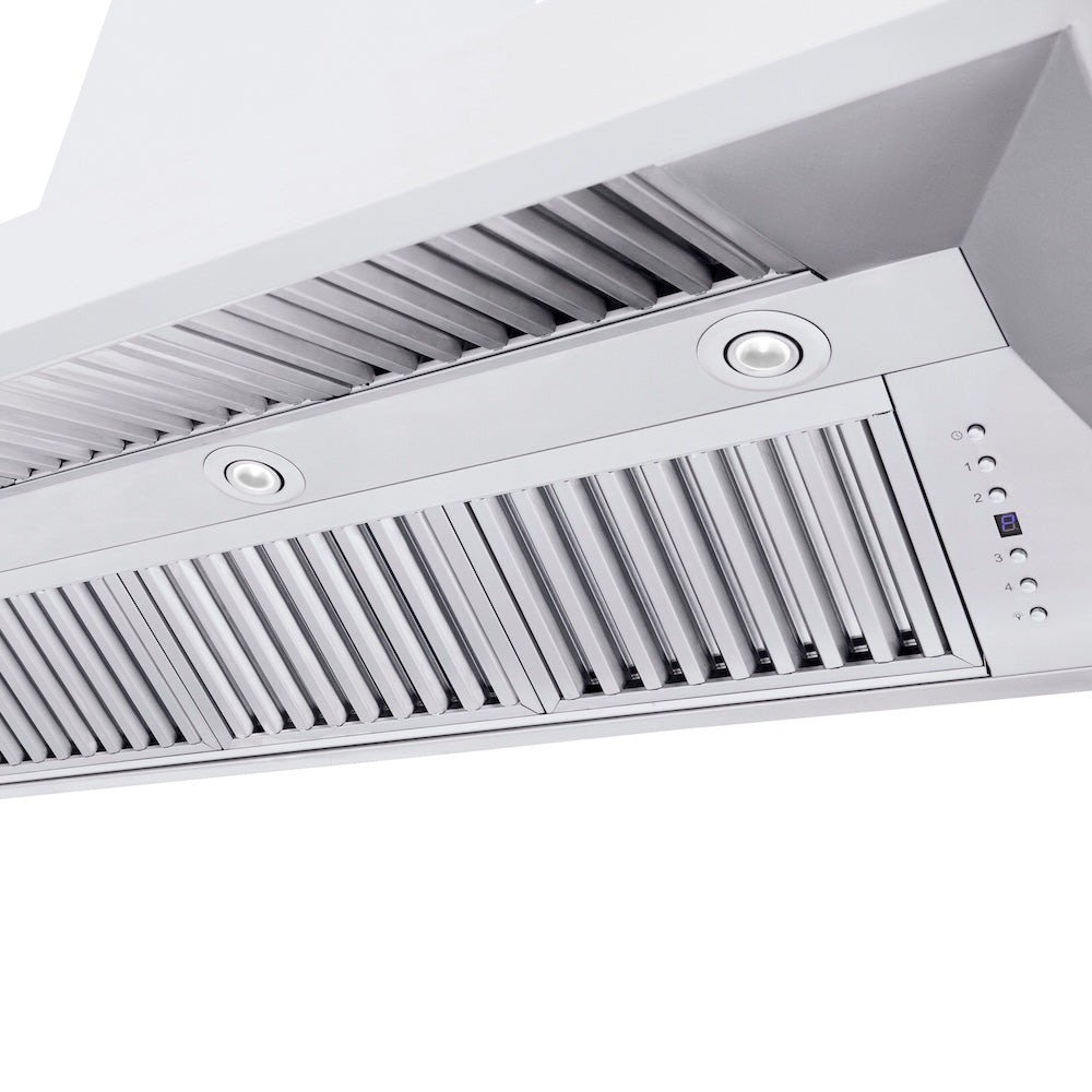 ZLINE Professional 60-inch range hood in stainless steel 597CRN-60, detail