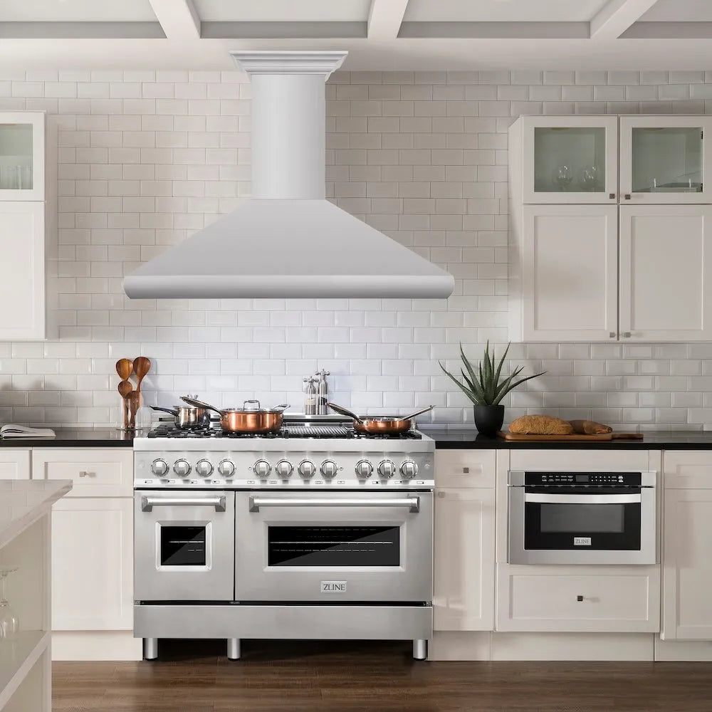 ZLINE Professional 48-inch range hood in stainless steel 587CRN-48, view 2