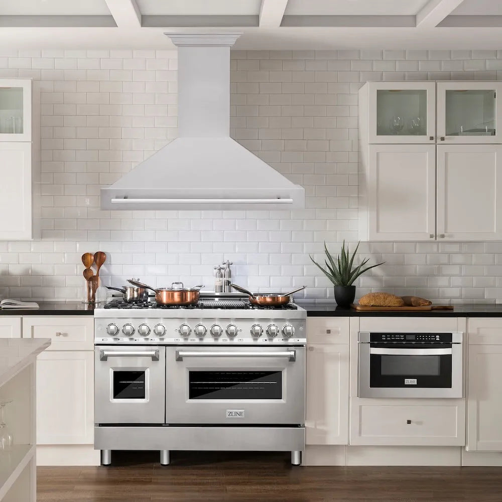 ZLINE 48-inch range hood in stainless steel 8654STX-48, view 2
