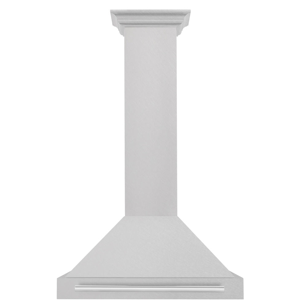ZLINE 30-inch range hood in satin stainless steel KB4SNX-30, front view