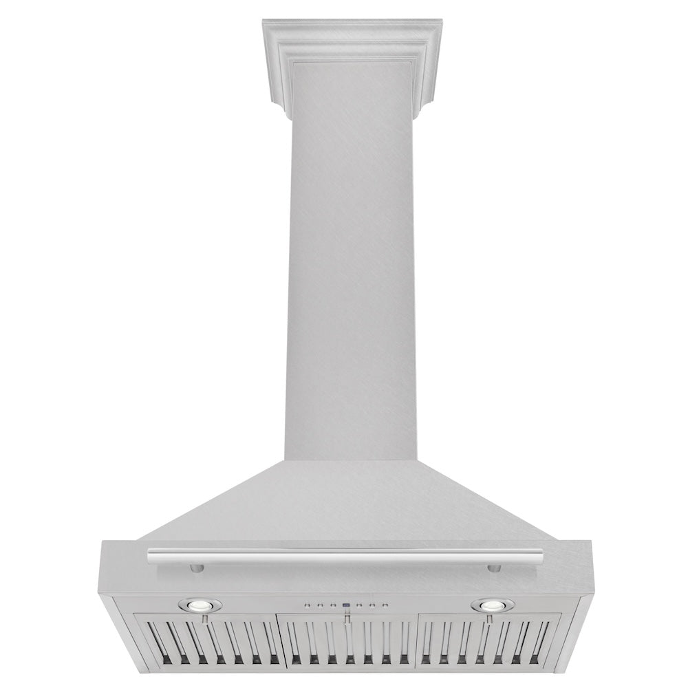 ZLINE 30-inch range hood in satin stainless steel KB4SNX-30, view 3