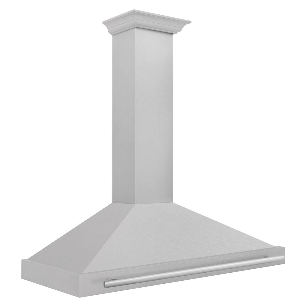 ZLINE 48-inch range hood in satin stainless steel KB4SNX-48, side view