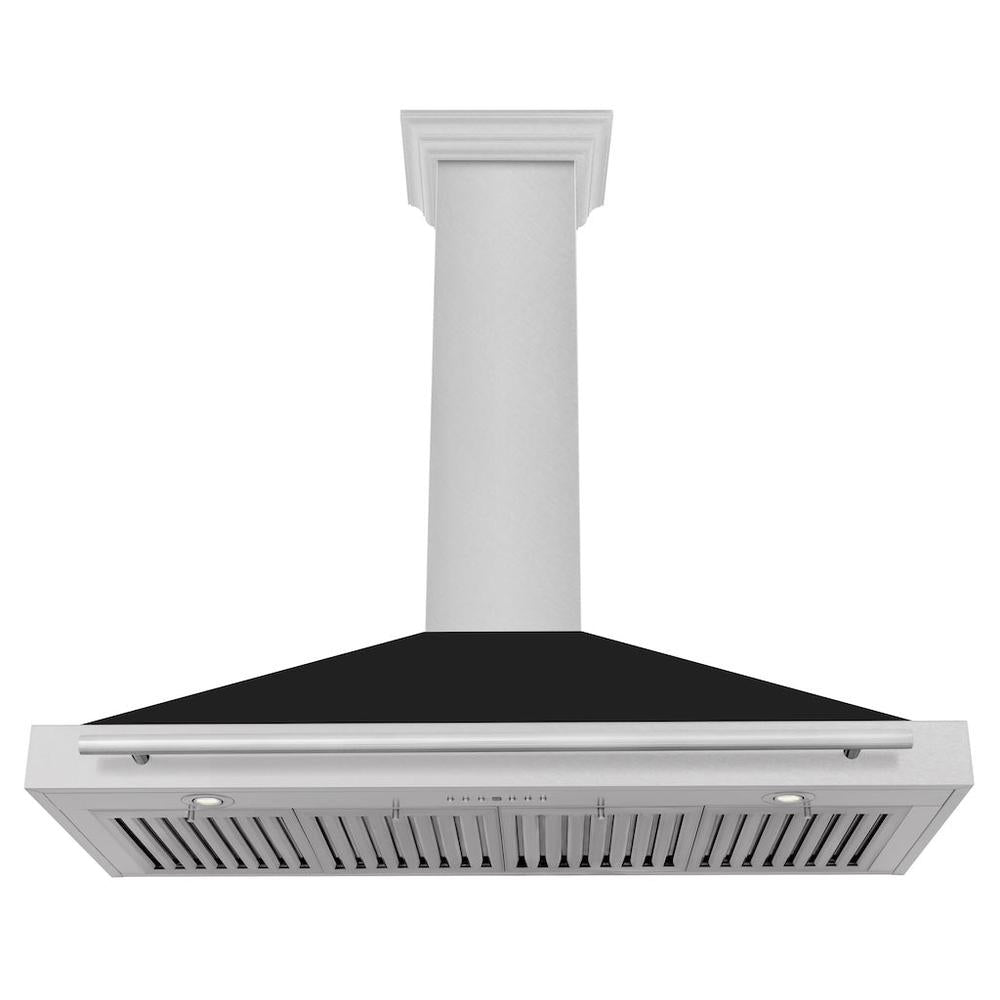 ZLINE 48-inch range hood in satin stainless steel KB4SNX-BLM-48, view 3