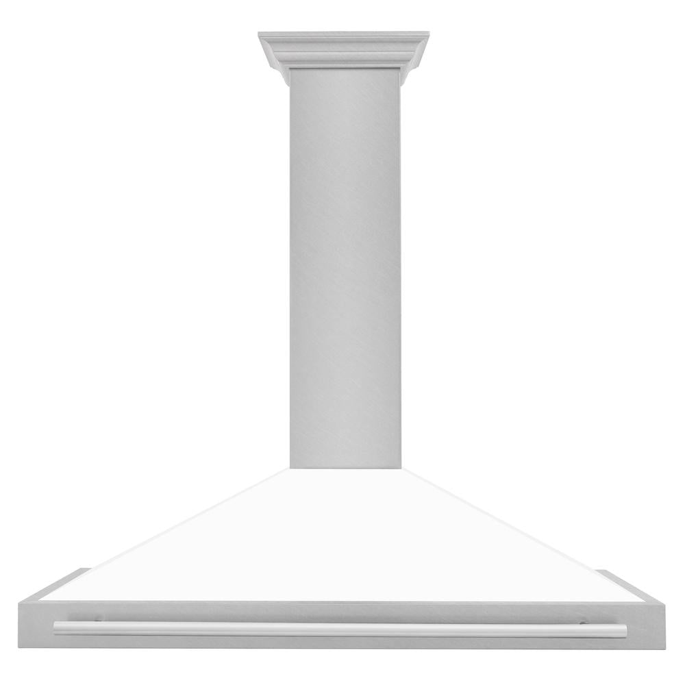 ZLINE 48-inch range hood in satin stainless steel KB4SNX-WM-48, front view