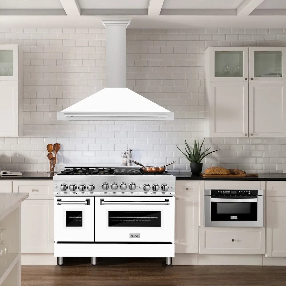 ZLINE 48-inch range hood in satin stainless steel KB4SNX-WM-48, view 2