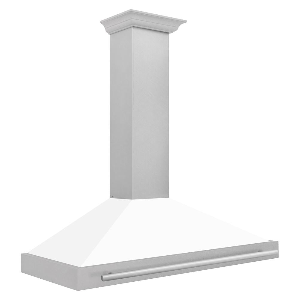 ZLINE 48-inch range hood in satin stainless steel KB4SNX-WM-48, side view