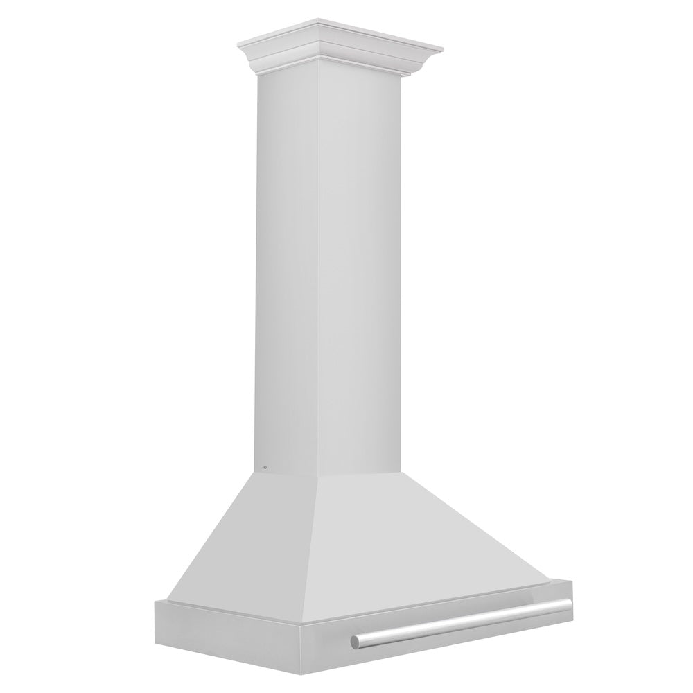 ZLINE 30-inch range hood in stainless steel KB4STX-30, side view