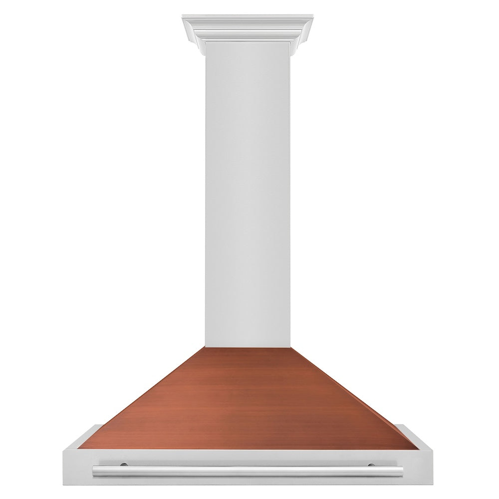 ZLINE 36-inch range hood in copper KB4STX-C-36, front view
