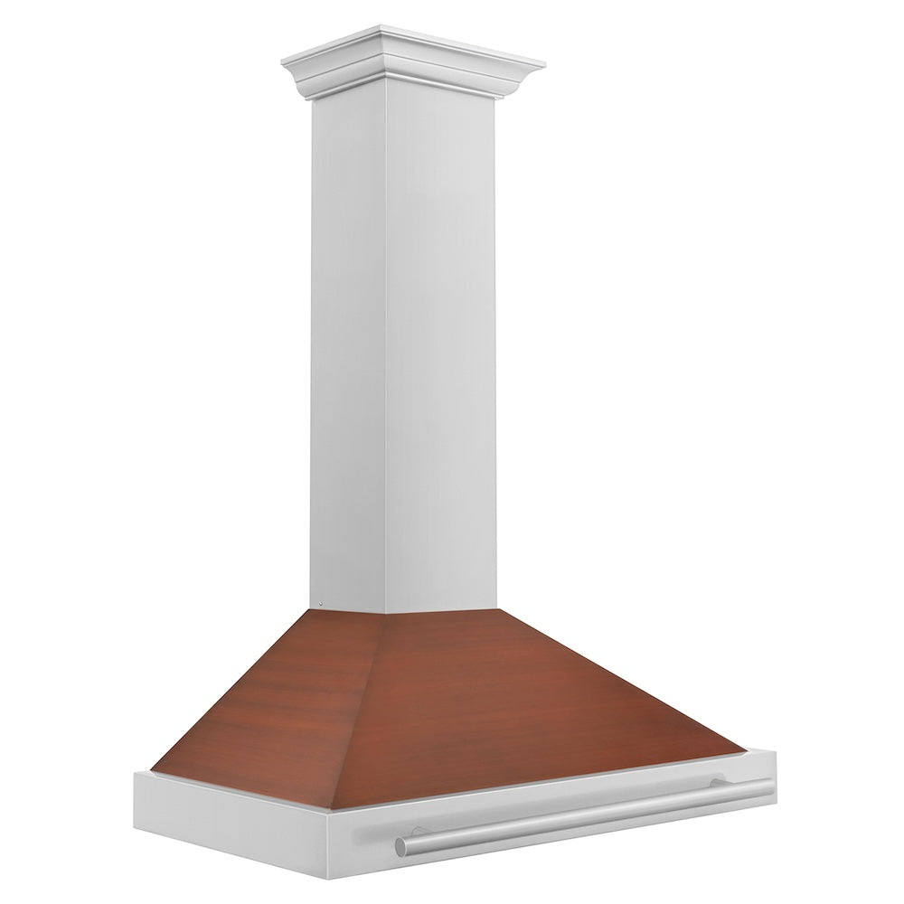 ZLINE 36-inch range hood in copper KB4STX-C-36, side view