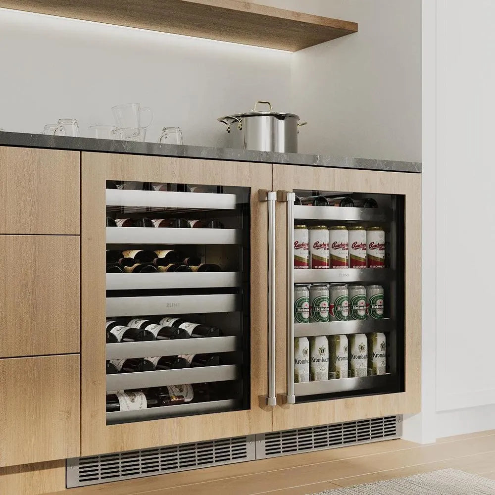 ZLINE Touchstone 24-inch wine cooler, panel ready RWDPO-24, view 2