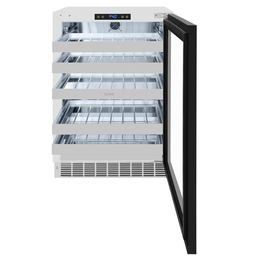 ZLINE Touchstone 24-inch wine cooler, panel ready RWDPO-24, front view