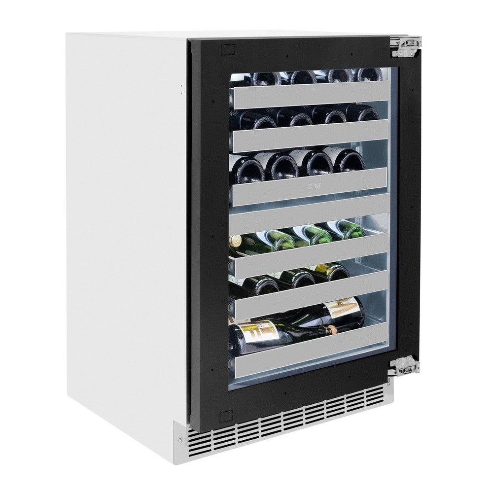 ZLINE Touchstone 24-inch wine cooler, panel ready RWDPO-24, view 4
