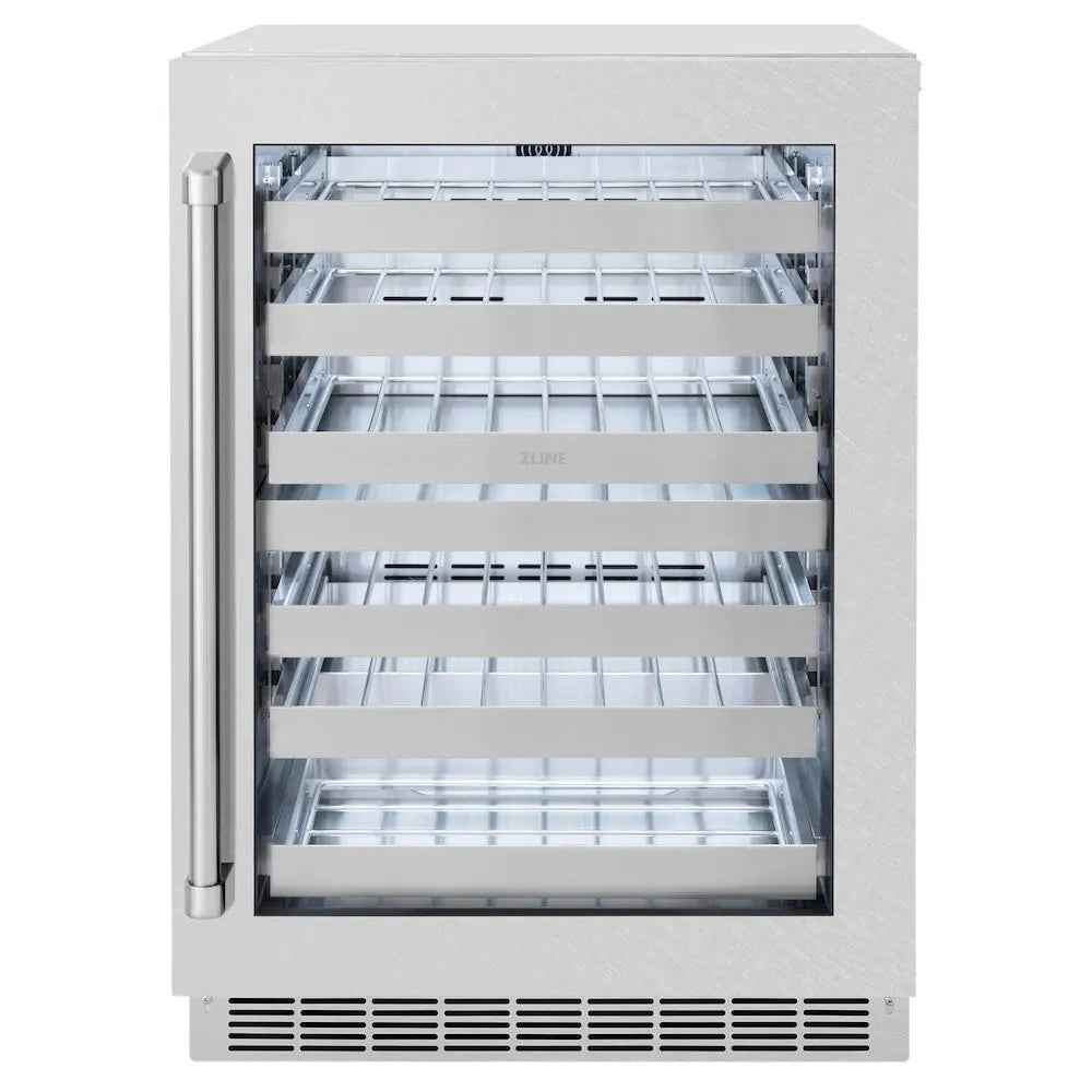 ZLINE Touchstone 24-inch wine cooler in satin stainless steel RWDO-SN-24