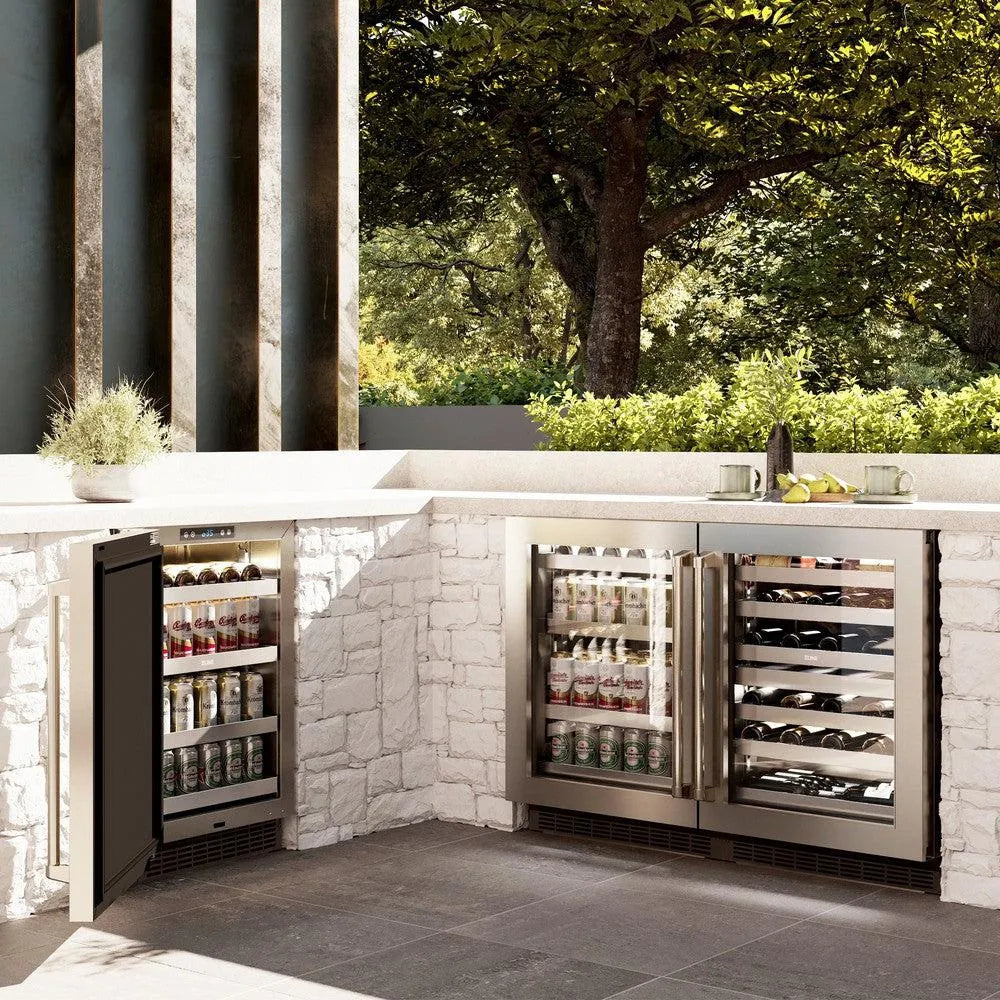 ZLINE Touchstone 24-inch beverage fridge in stainless steel RBSO-GS-24, view 2