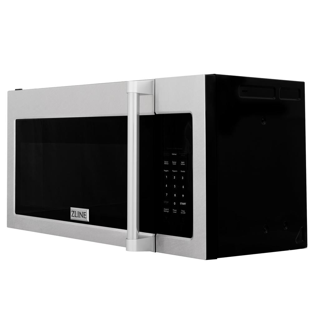 ZLINE 30-inch microwave in satin stainless steel MWO-OTR-H-30-SS, side view
