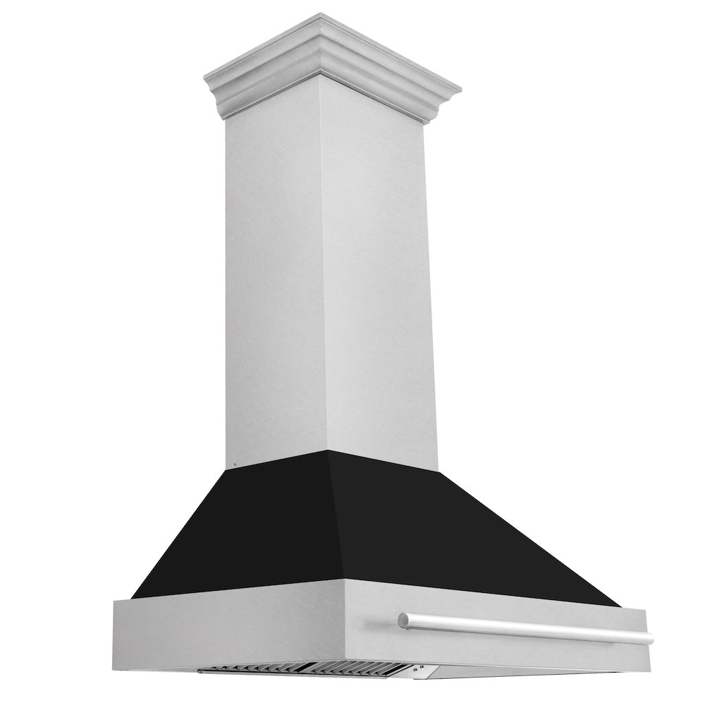 ZLINE 36-inch range hood in satin stainless steel 8654SNX-BLM-36