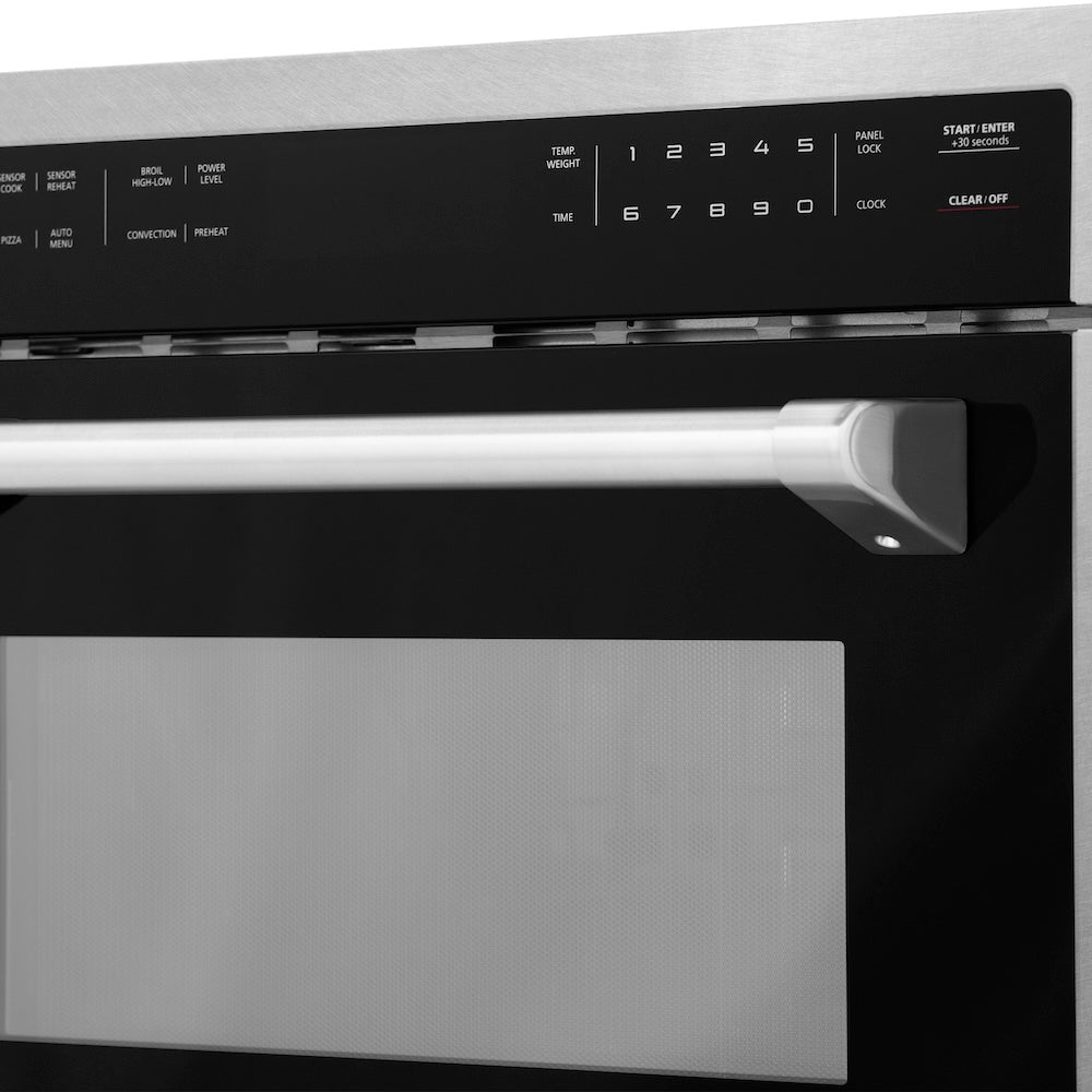 ZLINE 24-inch microwave in satin stainless steel MWO-24-SS, detail