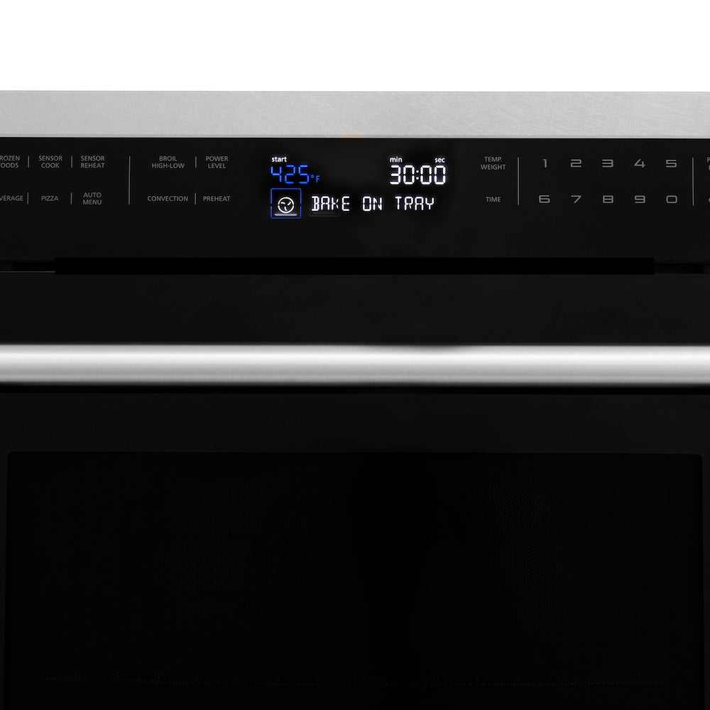 ZLINE 24-inch microwave in satin stainless steel MWO-24-SS, detail