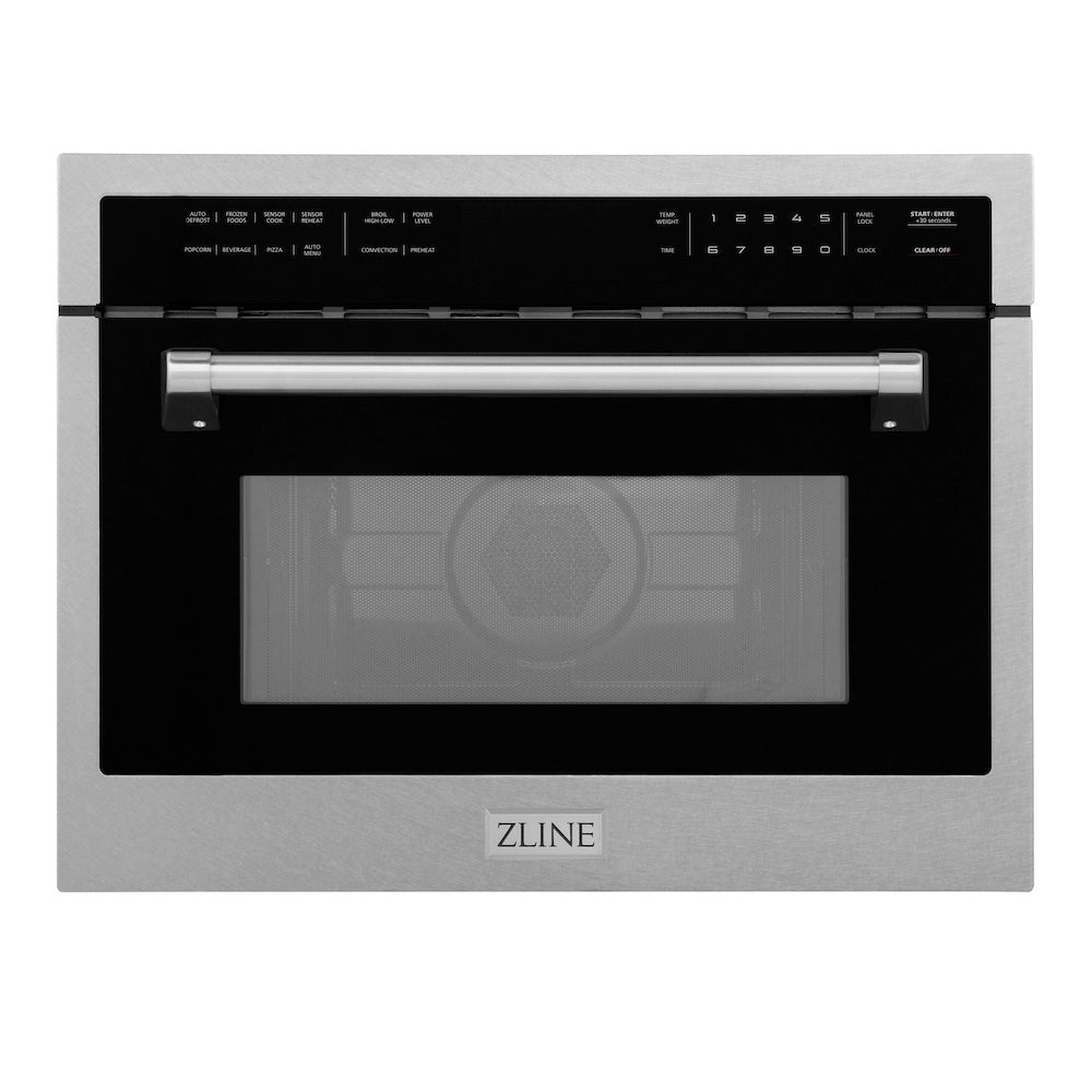 ZLINE 24-inch microwave in satin stainless steel MWO-24-SS, view 3