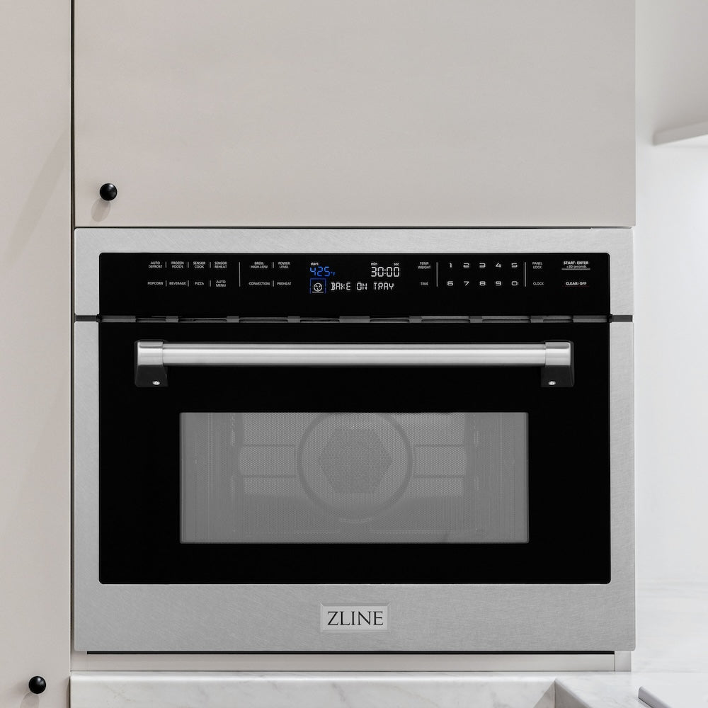ZLINE 24-inch microwave in satin stainless steel MWO-24-SS, view 2