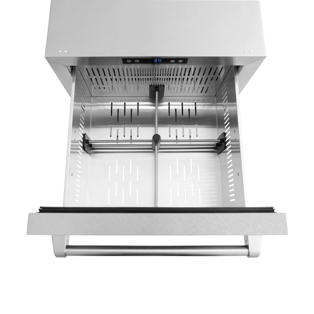 ZLINE Touchstone 24-inch refrigerator in satin stainless steel RDSO-SN-24, detail