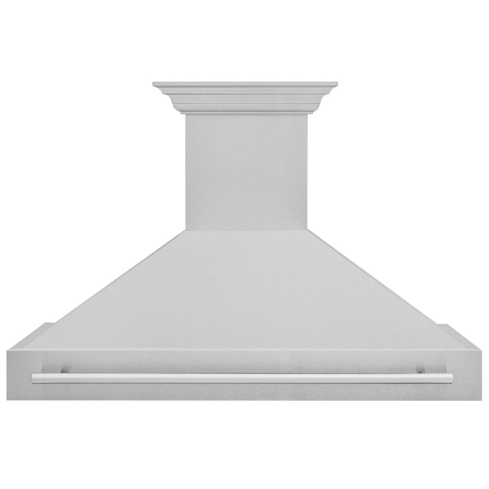 ZLINE 48-inch range hood in satin stainless steel 8654SNX-48, front view