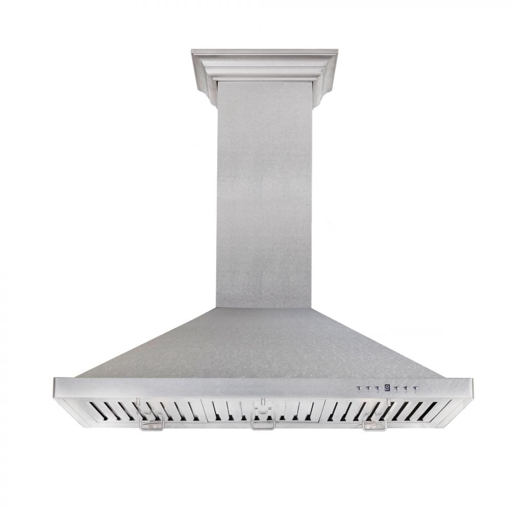 ZLINE Designer 30-inch range hood in satin stainless steel 8KBS-30, front view