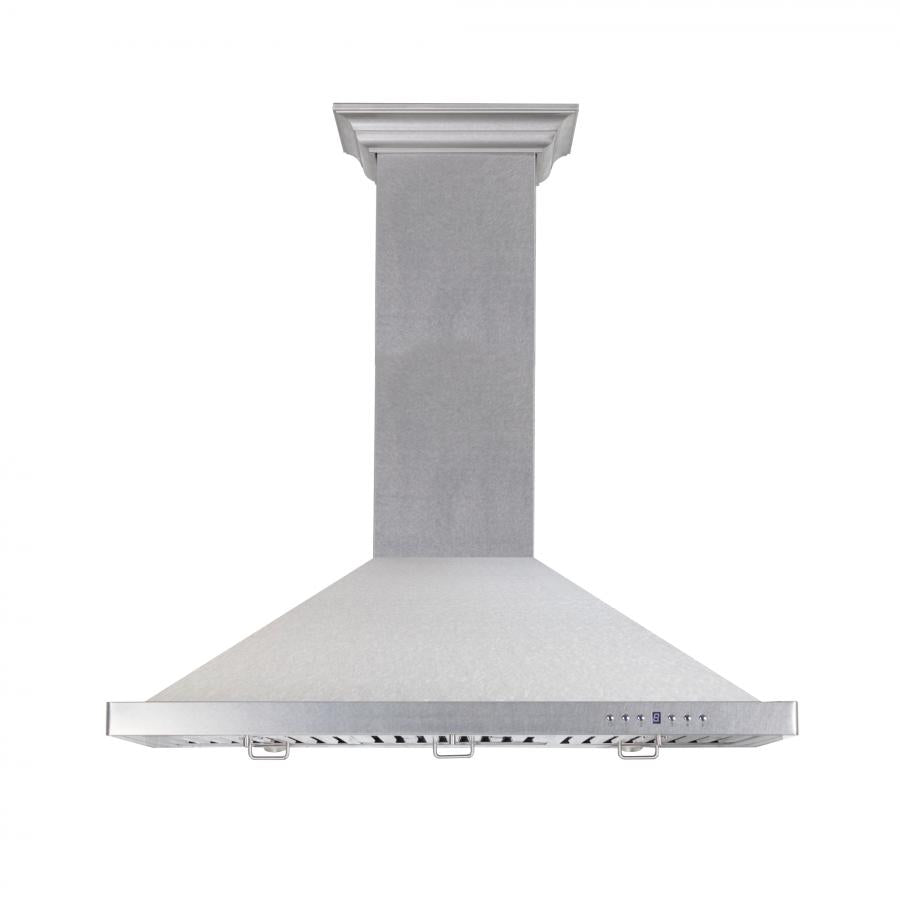 ZLINE Designer 48-inch range hood in satin stainless steel 8KBS-48, front view