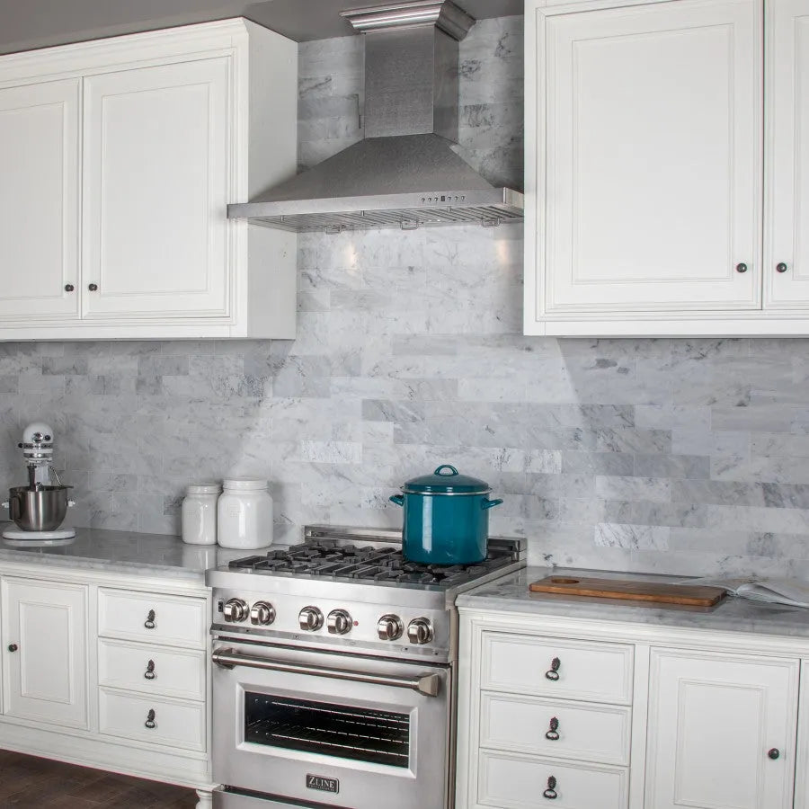 ZLINE Designer 36-inch range hood in satin stainless steel 8KBS-36, view 5