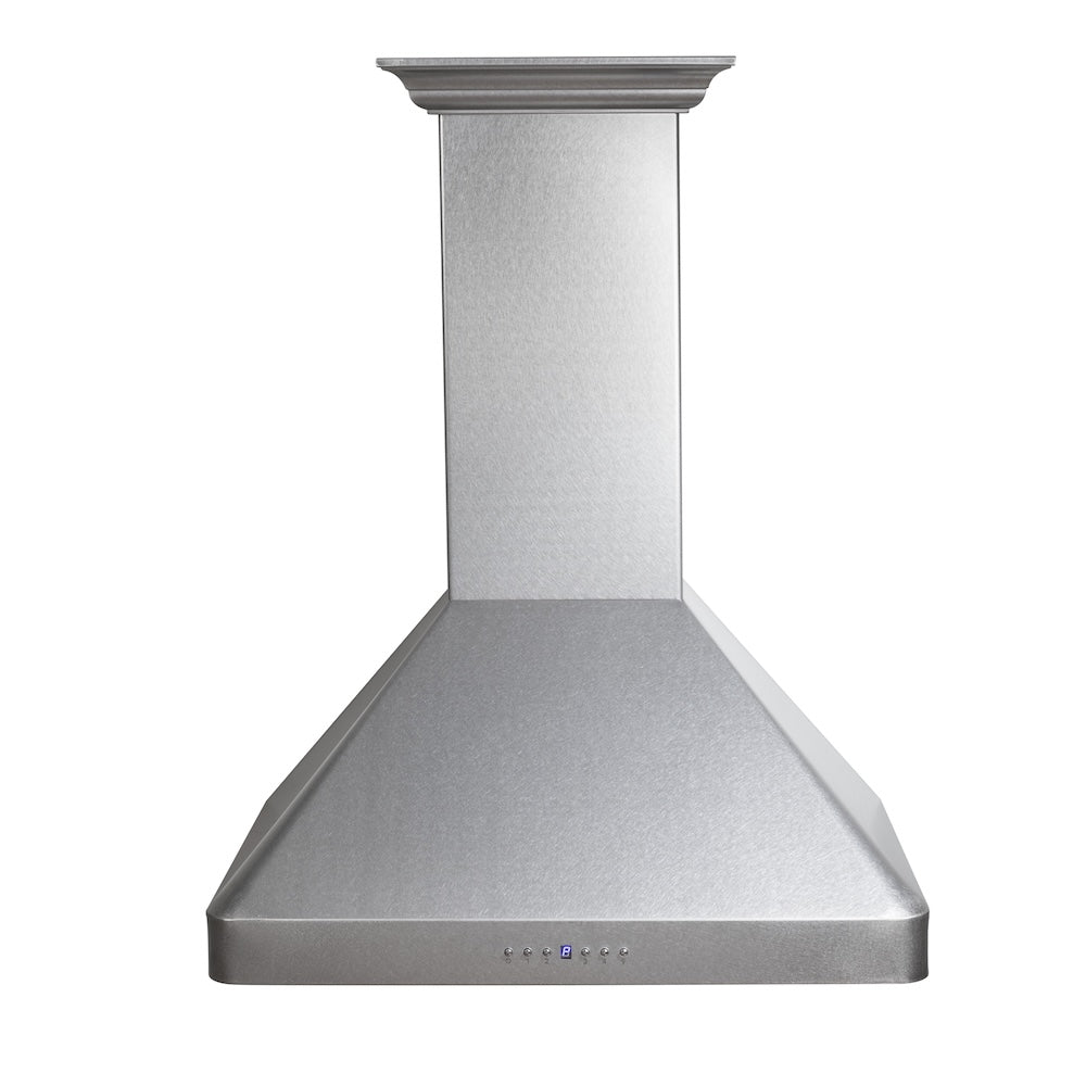 ZLINE 30-inch range hood in satin stainless steel 8KF2S-30, front view