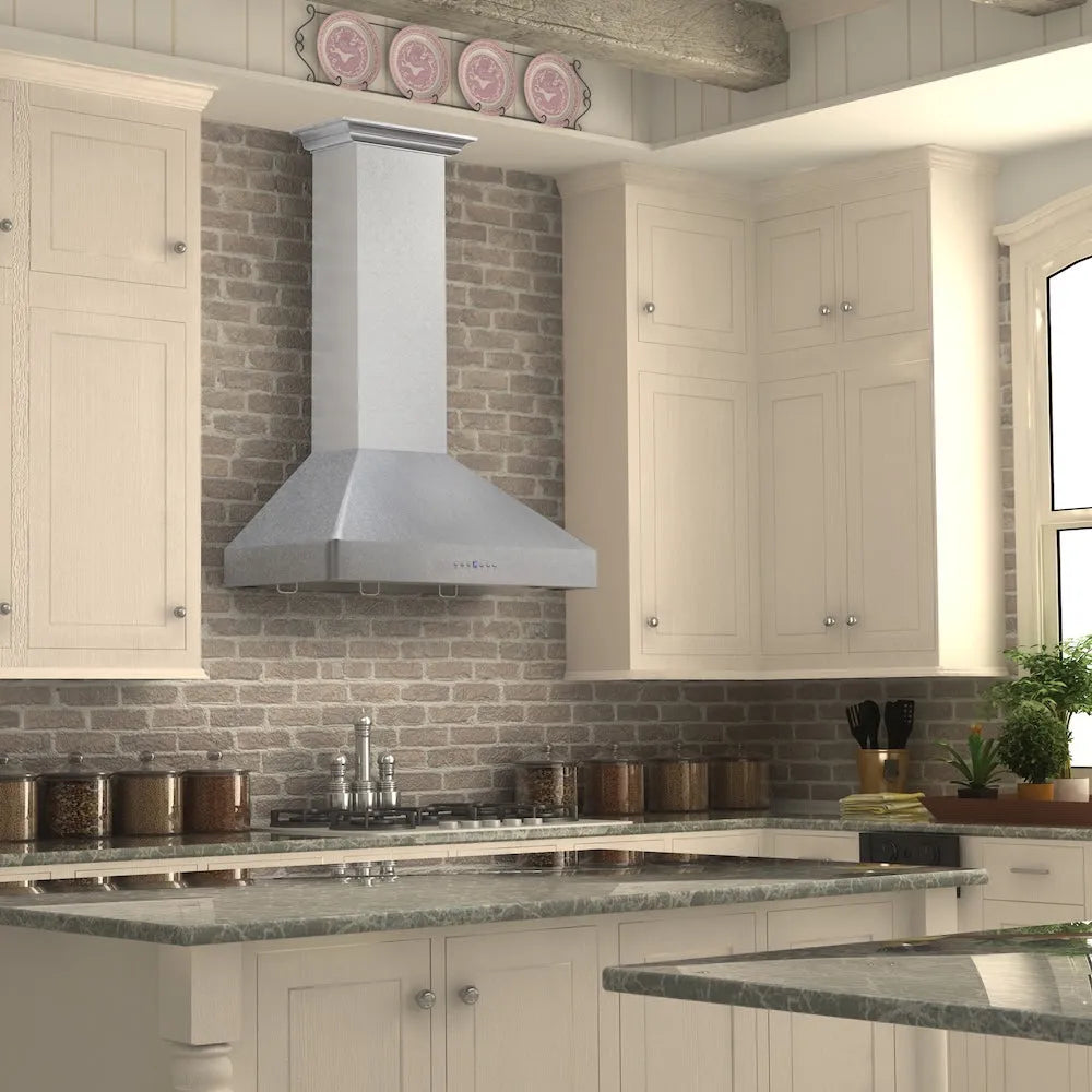 ZLINE 30-inch range hood in satin stainless steel 8KF2S-30, view 2
