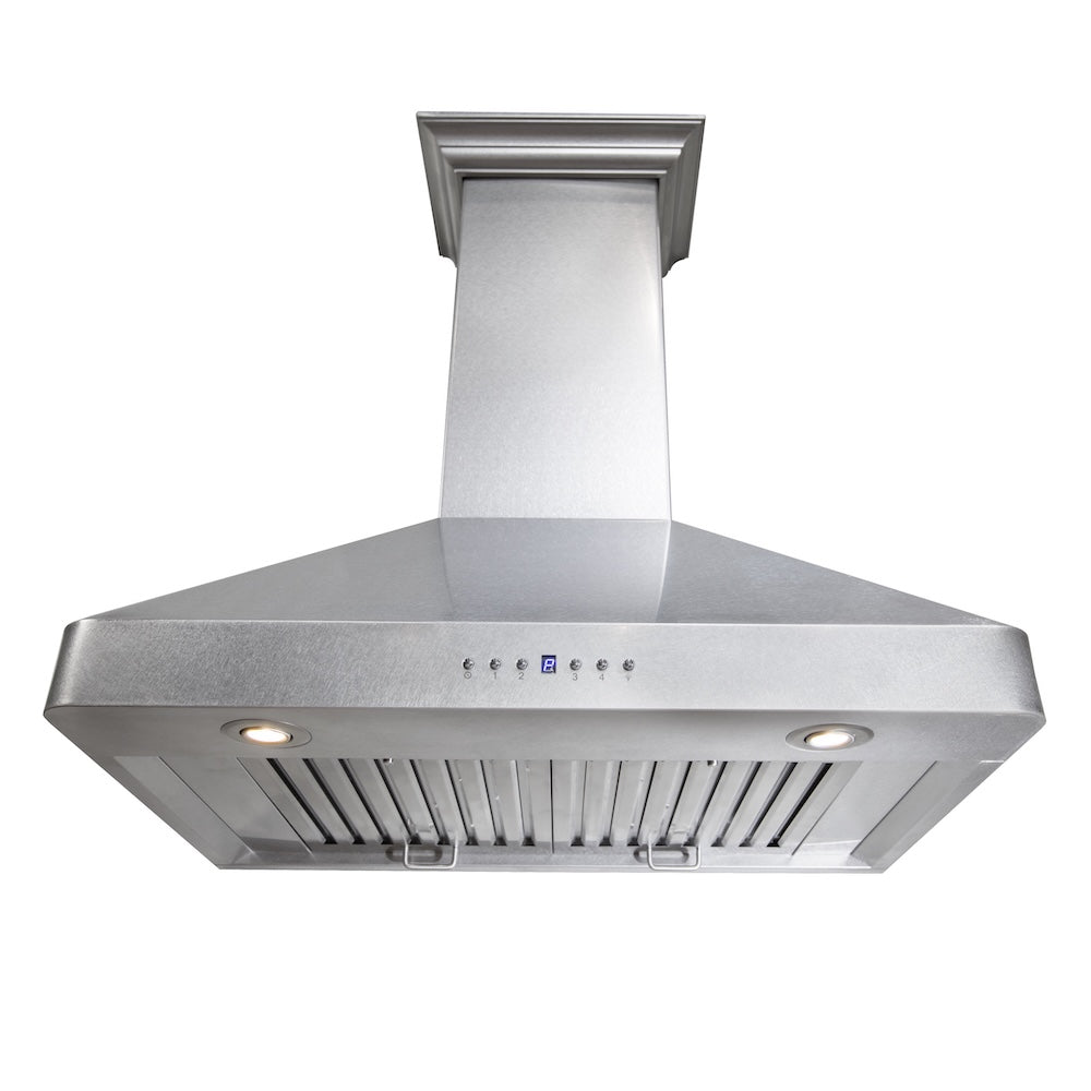 ZLINE 30-inch range hood in satin stainless steel 8KF2S-30, view 4