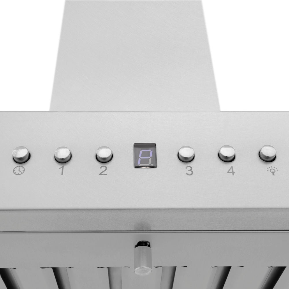 ZLINE Convertible Vent 36-inch range hood in satin stainless steel 8KL3S-36, detail
