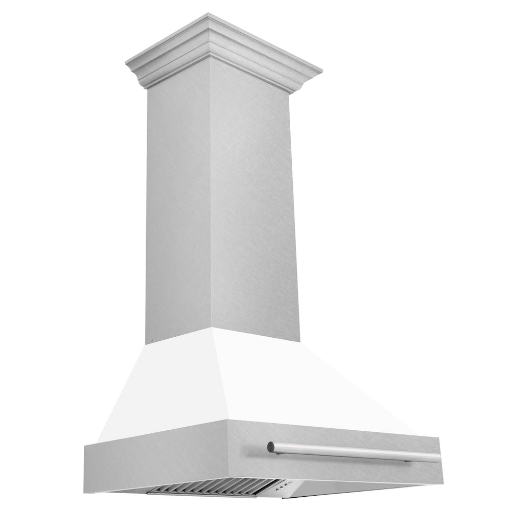 ZLINE 30-inch range hood in satin stainless steel 8654SNX-WM-30