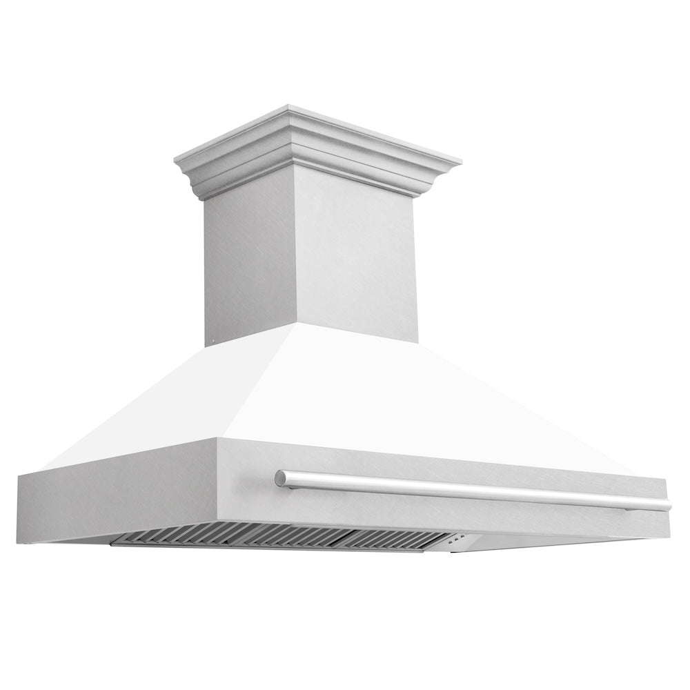 ZLINE 48-inch range hood in satin stainless steel 8654SNX-WM-48