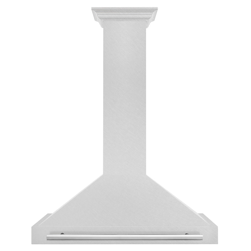 ZLINE 36-inch range hood in satin stainless steel KB4SNX-36, front view