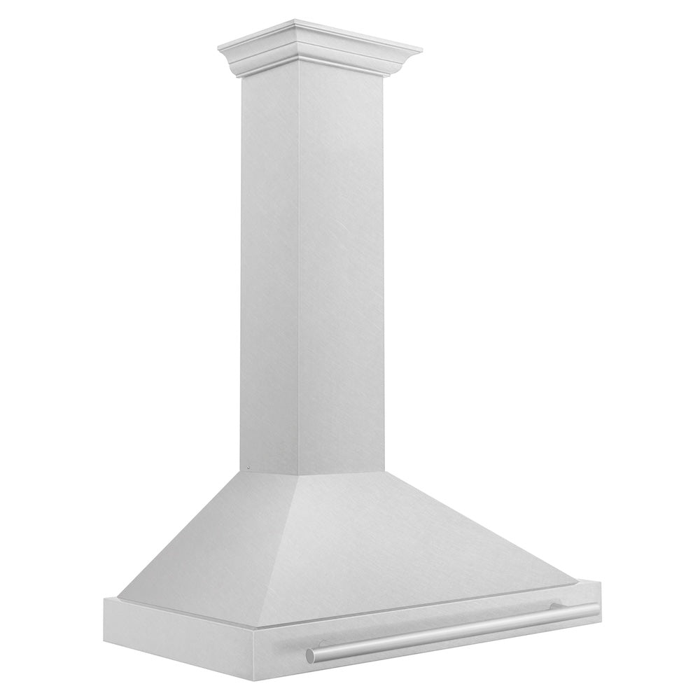 ZLINE 36-inch range hood in satin stainless steel KB4SNX-36, side view