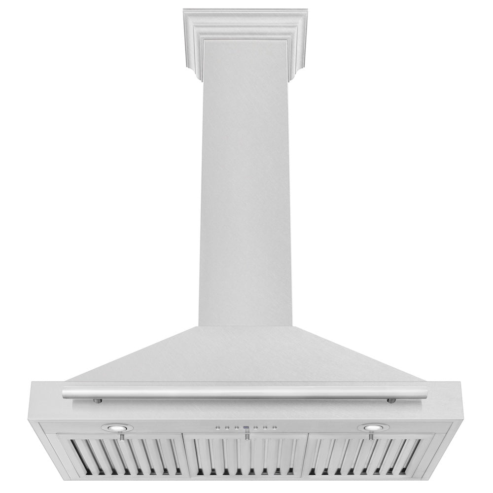 ZLINE 36-inch range hood in satin stainless steel KB4SNX-36, view 3